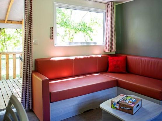 Mobilheim Confort 29m² (2 zimmer) + Halbüberdachte Terrasse 6m²