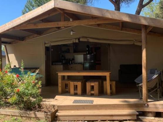 Hütte Cotton Komfort 35m² - 3 zimmer - terrasse 11m² + TV