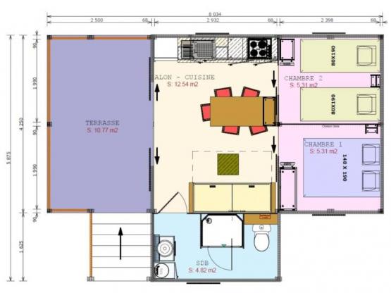 Cosyflower Premium 38m² - 2 habitaciones + TV