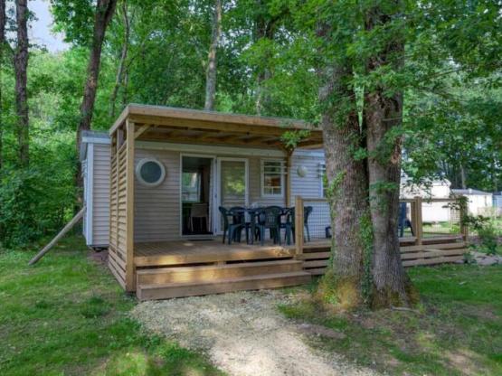 Mobilheim Standard 30m² Trémolat - 3 Zimmer + nicht überdachte Terrasse