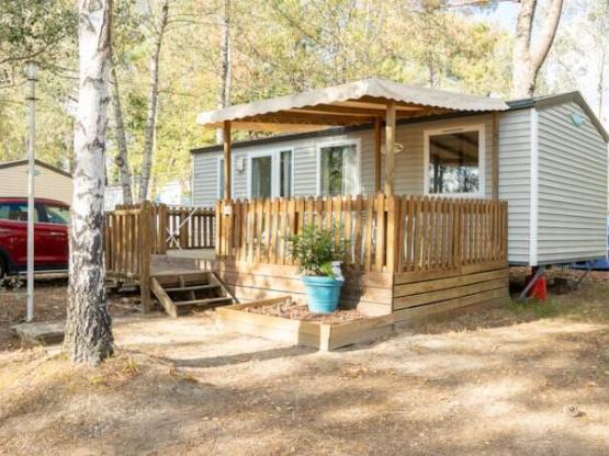 Mobilheim Chêne+ - 2 Zimmer mit Geschirrspüler und Fernseher