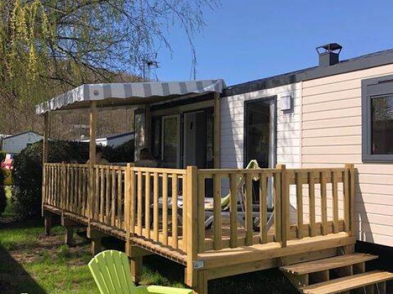 Mobilheim - PREMIUM - Baby FAMILIE - 2 Schlafzimmer - TV - mit Terrasse, Spielzimmer, Geschirrspüle