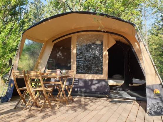 Tent ready to camp 28 m² - Halbüberdachte Terrasse - ohne Sanitäranlagen