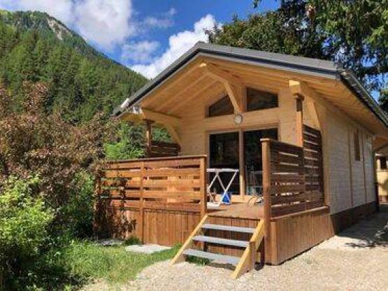 Gamme Chrystal -Hütte Hermine 24 m² 1 Schlafzimmer + halbüberdachte Terrasse 12m² mit nordischem Bad