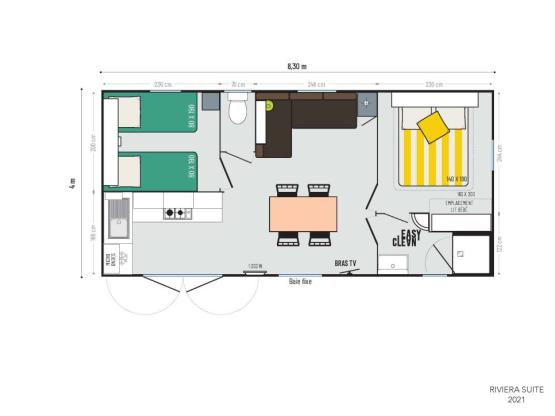 Mobilheim 29 m² Premium / terrasse 15 m²