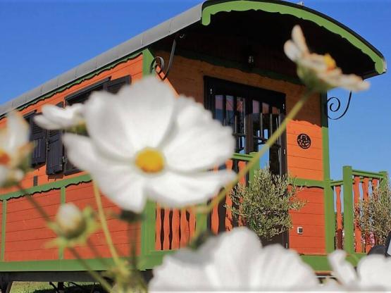 NUIT en Roulotte. Formule B&B,petits déjeuners inclus.