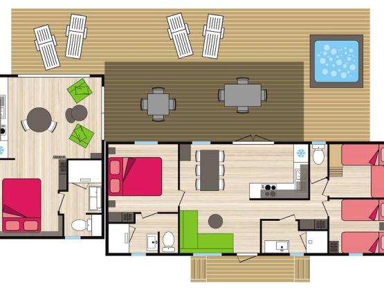 Premium - Les Gorges de Colombières - 61 m2 - 4 Schlafzimmer - 3 badezimmer - spa -