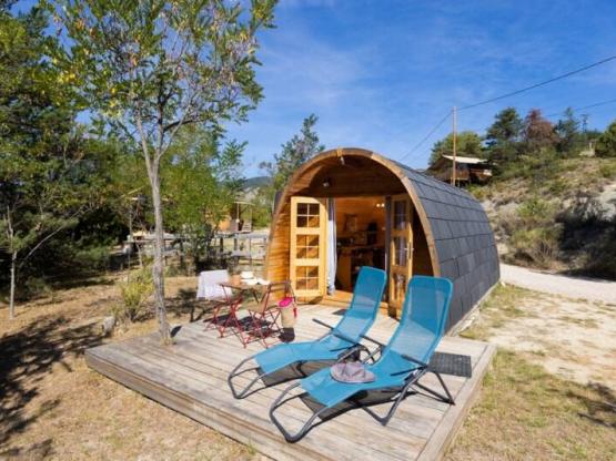 Holzhütte Insolite "POD" 15m²- Klimaanlage  - Terrasse  + Nespresso