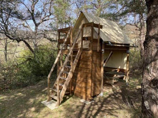 Zelt Standard "Bivouac" 10m² - 1 Schlafzimmer - essbereich+wasser+küchenspüle - ohne Sanitäranlagen