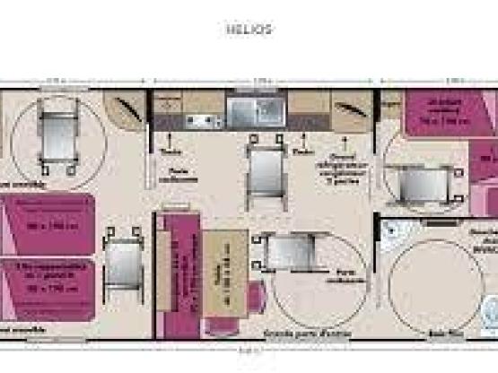 Mobilheim Nr. 30 - PMR - 2 Schlafzimmer - Terrasse