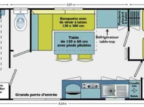 ALTAIR CONFORT 2 Schlafzimmer 25m²  2/4  Personen  Meeressicht 