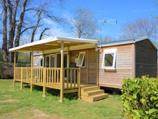 Mobilheim Premium 40m² KLIMATISIERT 3 Schlafzimmer + 2 Bäder + TV + Waschmaschine + Plancha