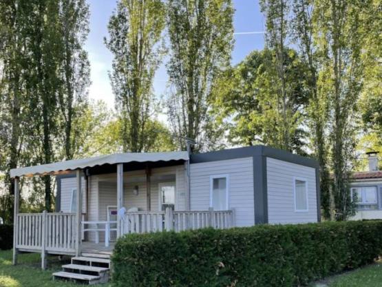 Mobilheim Confort Suite - 30m² - 2 Schlafzimmer + 2 Badezimmer - freier Blick ins Grüne -