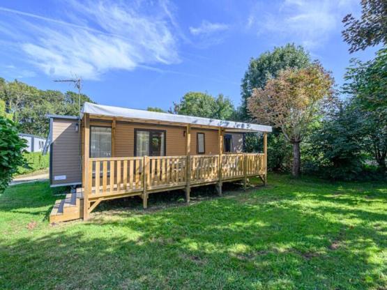 Mobil-home Premium 40m² - 3 Slaapkamers - Overdekt terras - TV - Lakens & Handdoeken