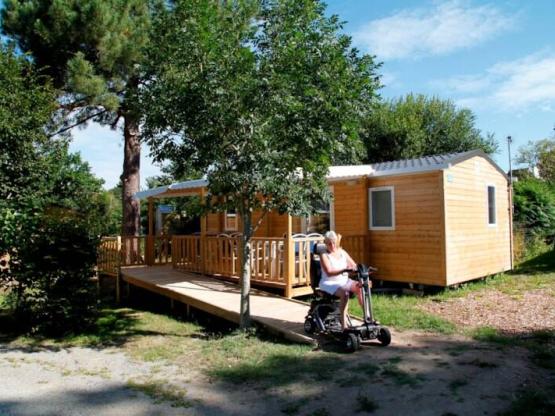 Mobile Home Komfort PMR 29m² - 2 Zimmer - Überdachte Terrasse - TV