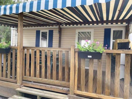 Mobilheim Comfort Family+ - Klimatisiert - 2 Schlafzimmer - große Terrasse -