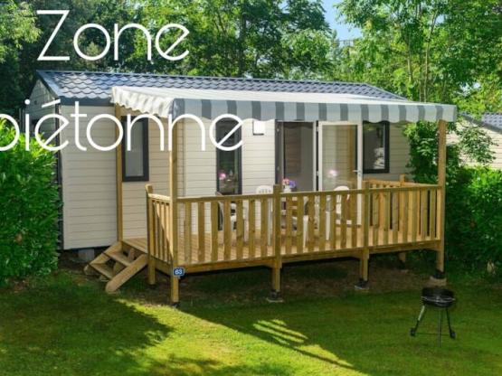 Mobilheim Yvain Confort 27m² (2 zimmer) + überdachte terrasse + TV