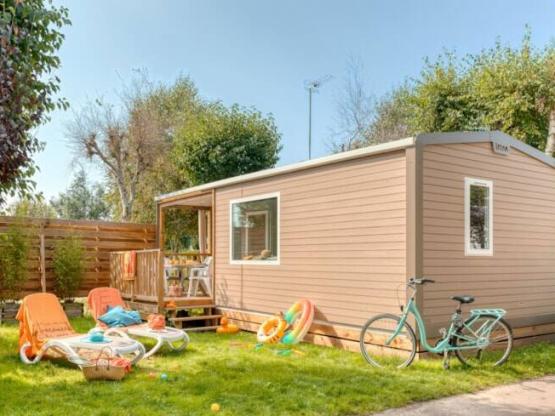 Mobilheim *** 24m² LOGGIA 2 Zimmer - halbüberdachteTerrasse