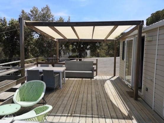 Mobilhome VIP Confort EVO 29m²  Meeressicht / Jacuzzi  5/6 Pers.