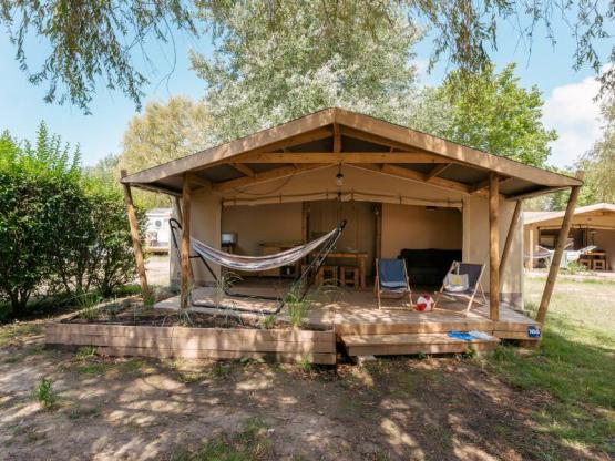 Ecolodge Cotton 35m² (3 zimmer) + TV + überdachte Terrasse
