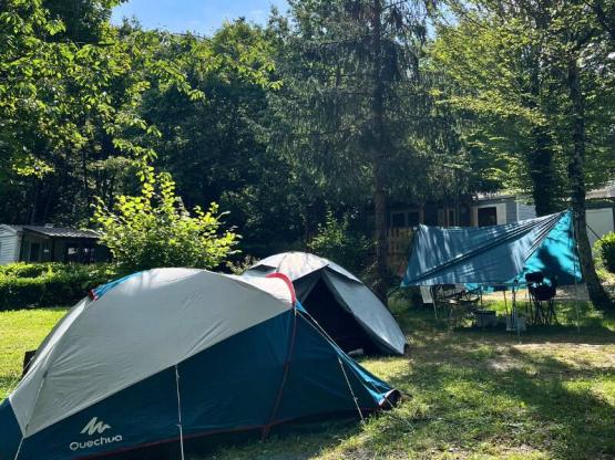 Stellplatz klein für Zelt (mit Strom)