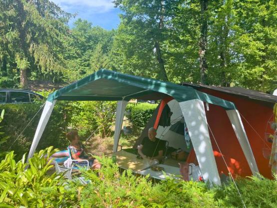 Stellplatz medium für Zelt/Van <6m (mit Strom)