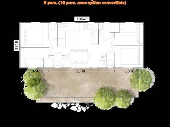 Mobilheim Toscane (4 zimmer)