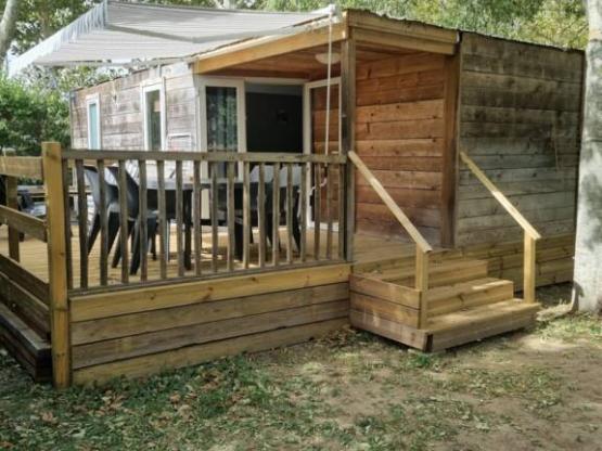 Mobilheim Cottage Bois Confort - 2 Schlafzimmer - Klimaanlage - 25m² -