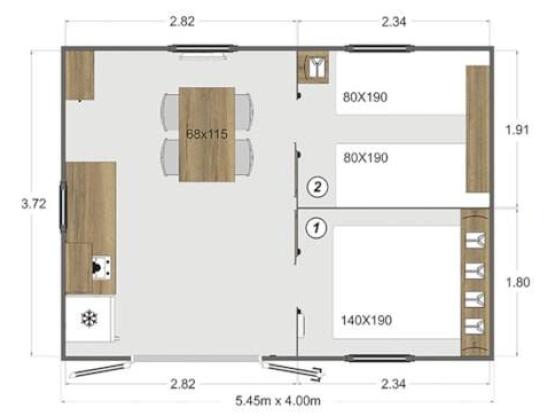 Hütte (ohne Toiletten) TITHOME