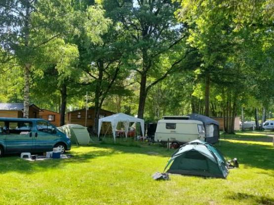 Stellplatz: Fahrzeug + Zelt oder Fahrzeug + Wohnwagen - mit Strom -