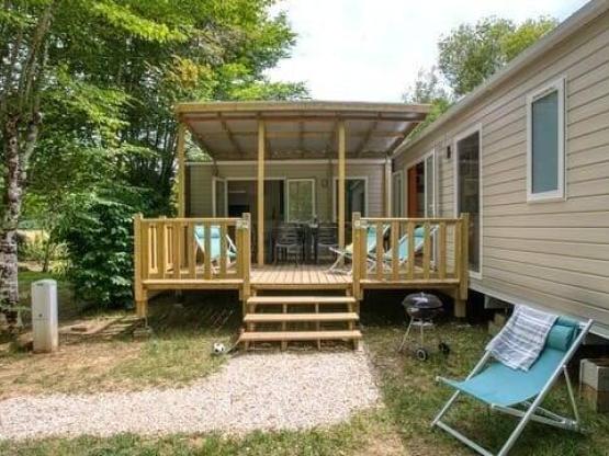 Stacaravan Mercure Riviera 26m² - 2 kamers - Half-schaduwrijk terras 22m² - TV - afwasmachine