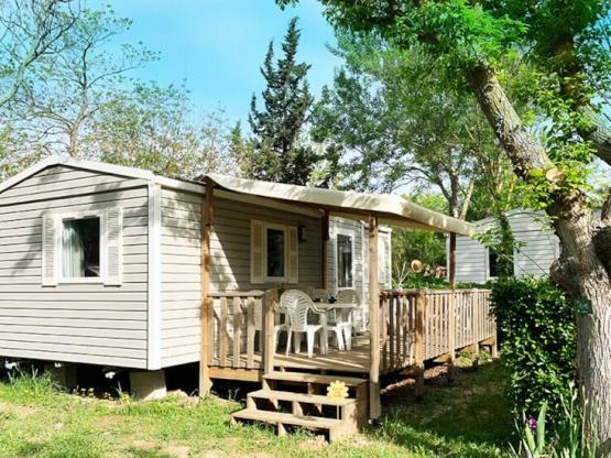 Mobilheim WELCOME 27m² - 2 Schlafzimmer - TV - Klimaanlage - Terrasse -