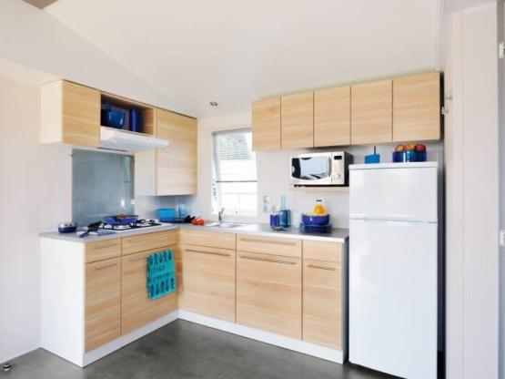 Mobilheim Confort 32m² (3 Schlafzimmer ) + Terrasse + TV + Spüllmachine