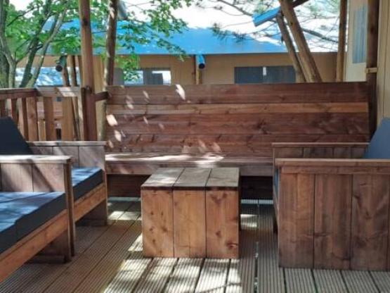 Tente Safari Prestige Plus 6 Personen 3 Schlafzimmer 1 Badezimmer 49m²
