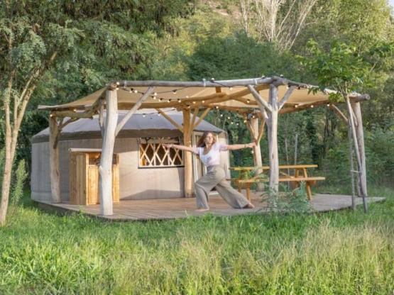 Yourte Harmonie 4 pers. - 2 ch. - climatisé - sans sanitaire