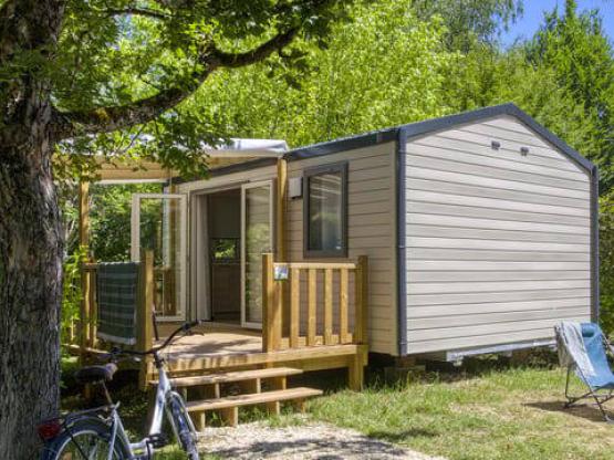 Mobilheim Bahia Compact 20m² - 1 Zimmer - überdachte Terrasse 11m² - TV