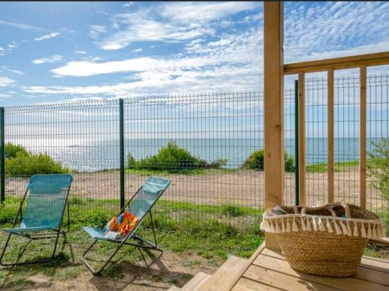 Mobil-home ~32m² PRIVILEGE - Face à la mer - 3 chambres + climatisation