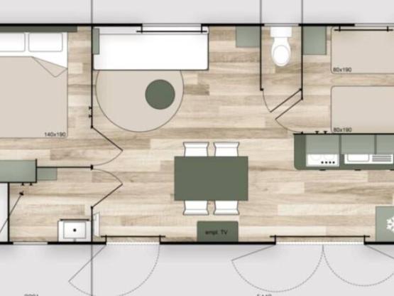 Lodge Tilleul - Blick auf die Landschaft - Neu für 2026