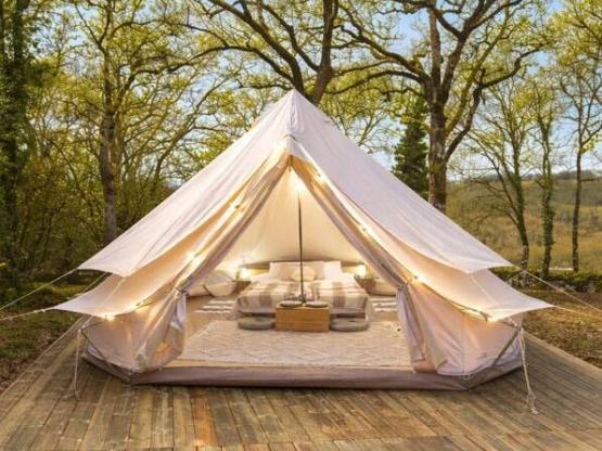 Tente Nomade Insolite - 1 chambre - avec cuisine et sanitaire privé