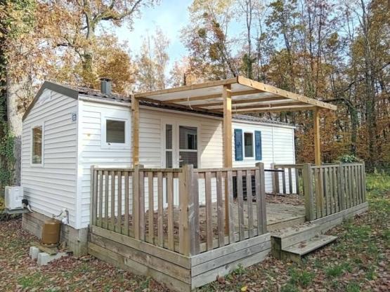 Mobilhome Comfort 32 m² - 2 slaapkamers + terras + tv + airconditioning -