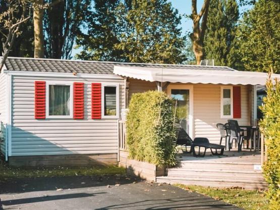 Mobilheim „Bermudes“, 31 m² – 3 Schlafzimmer – 6 Personen – Klimaanlage
