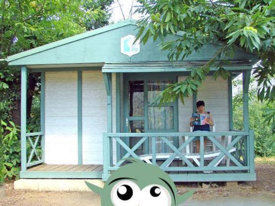 Hütte CLUB Standard 20m2 (2 zimmer) + überdachte Terrasse 7m2