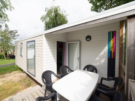 Mobil-home 27m² mit sanitären Anlagen - 2 Zimmer + Terrasse
