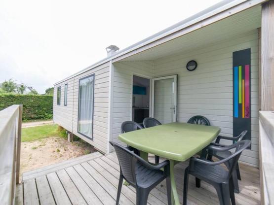 Mobil-home 40m² mit sanitären Anlagen - 3 Zimmer + Terrasse