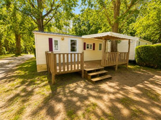 Mobilheim Fidji Standard 28m² 2 zimmer - Halbüberdachte Terrasse + TV