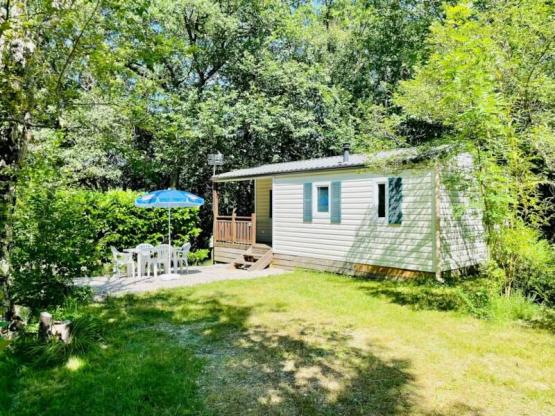 Mobilheim Frêne Confort 23m² - 2 Schlafzimmer + Überdachte Terrasse 4m²