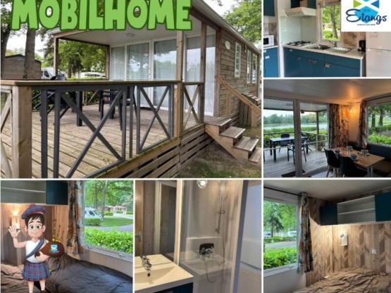 Mobilhome 31m² 2 Zimmer + Überdachte Terrasse