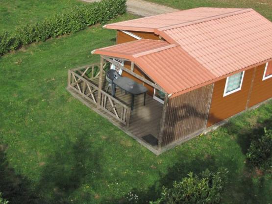 Hütte 26m² 2 Zimmer + Überdachte Terrasse