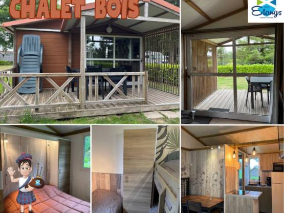 Hütte 26m² 2 Zimmer + Überdachte Terrasse