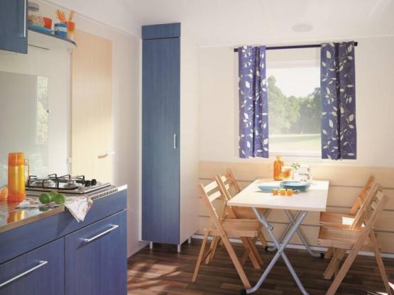 Mobile home CLASSIC 2 Schlafzimmer (TV - Terrasse 12m² - Größe 26m²)